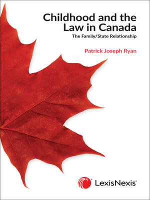 cover image of Childhood and the Law in Canada